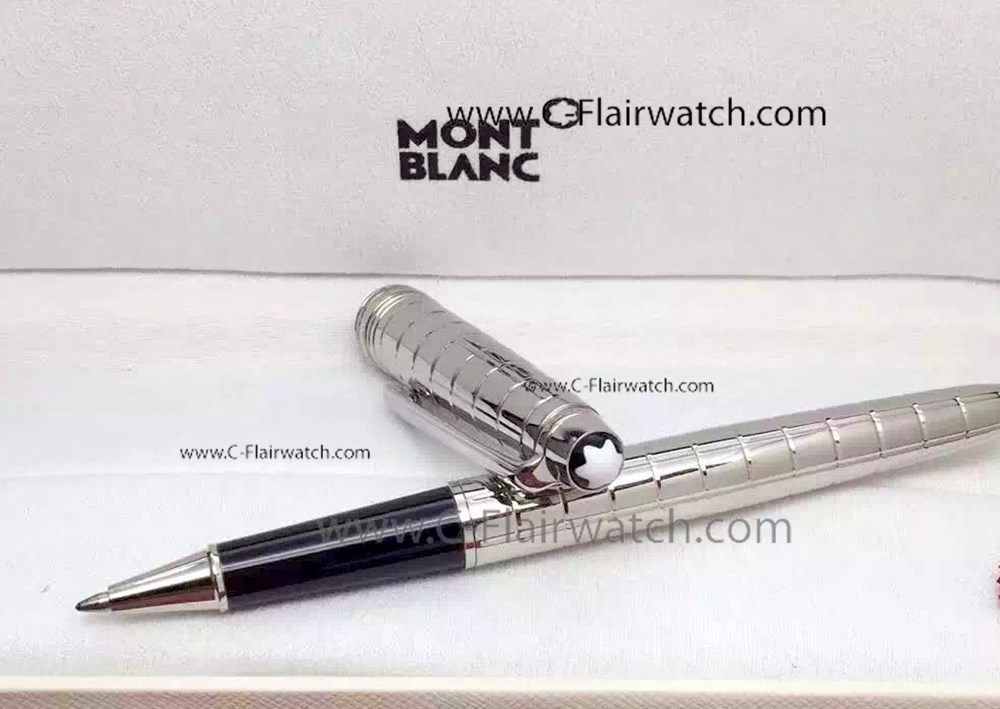 AAA Quality MONTBLANC Meisterstuck Silver Fineliner Pen Replica